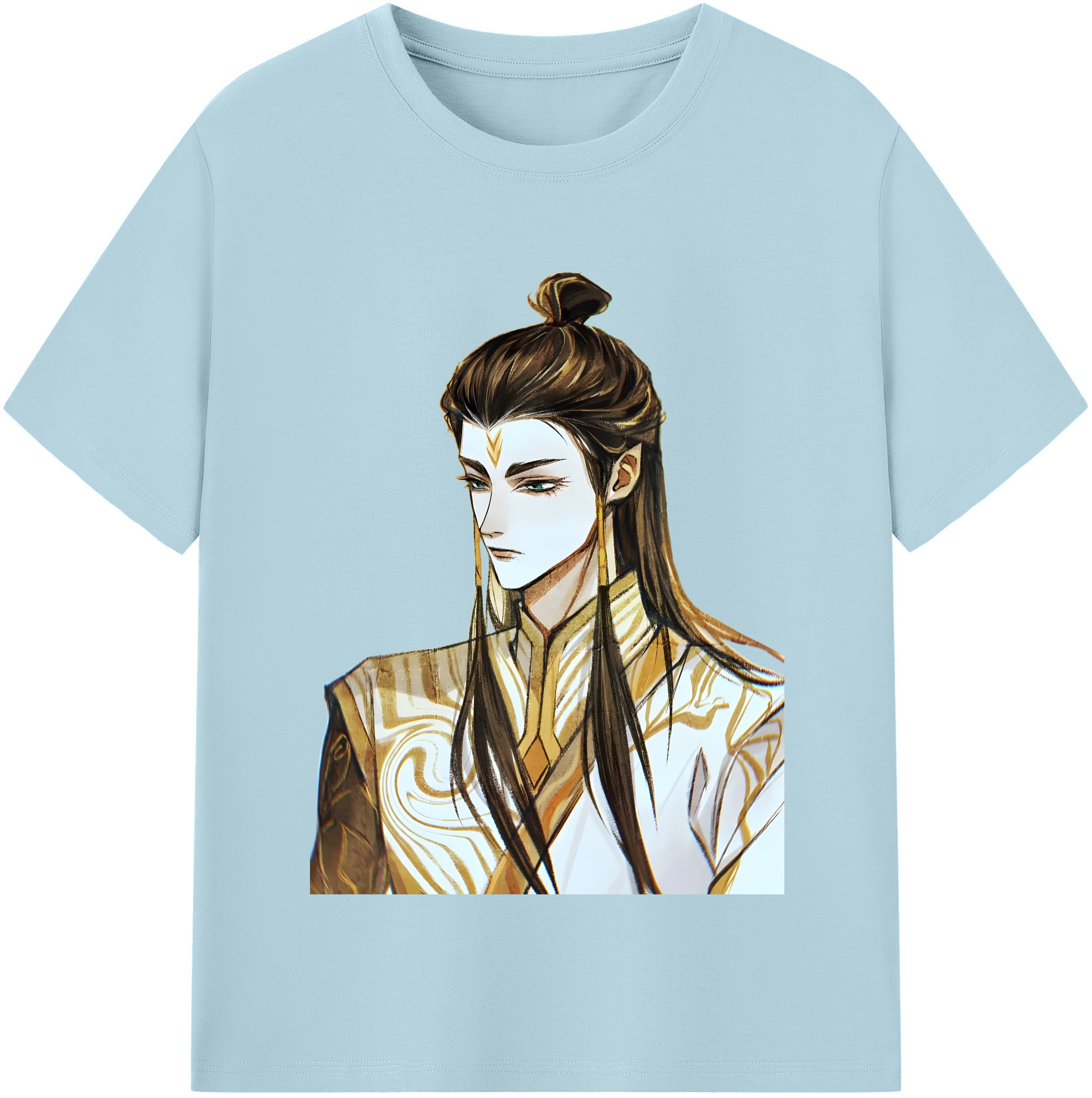 （画像用） Ne Zha 2 ナタ 魔童の大暴れ 綿100％半袖Tシャツ（フロントプリント）